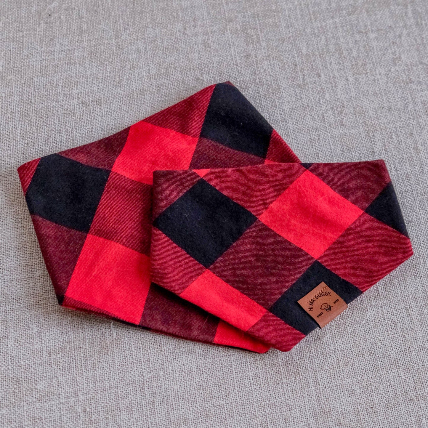 Red Plaid Bandana