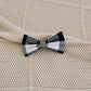 Black Plaid Bow Tie