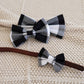 Black Plaid Bow Tie