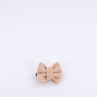 Cream Corduroy Bow Tie