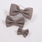 Black and White Houndstooth Bow Tie