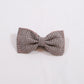 Black and White Houndstooth Bow Tie