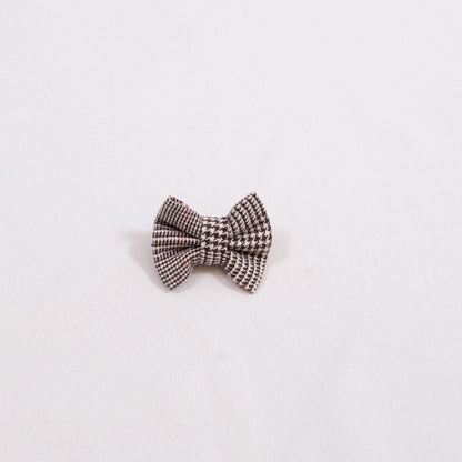 Black and White Houndstooth Bow Tie