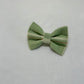 Sage Plaid Bow Tie