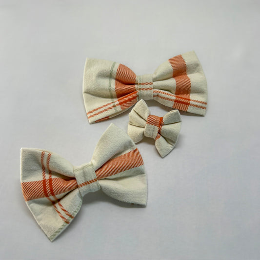 Maple Plaid Bow Tie