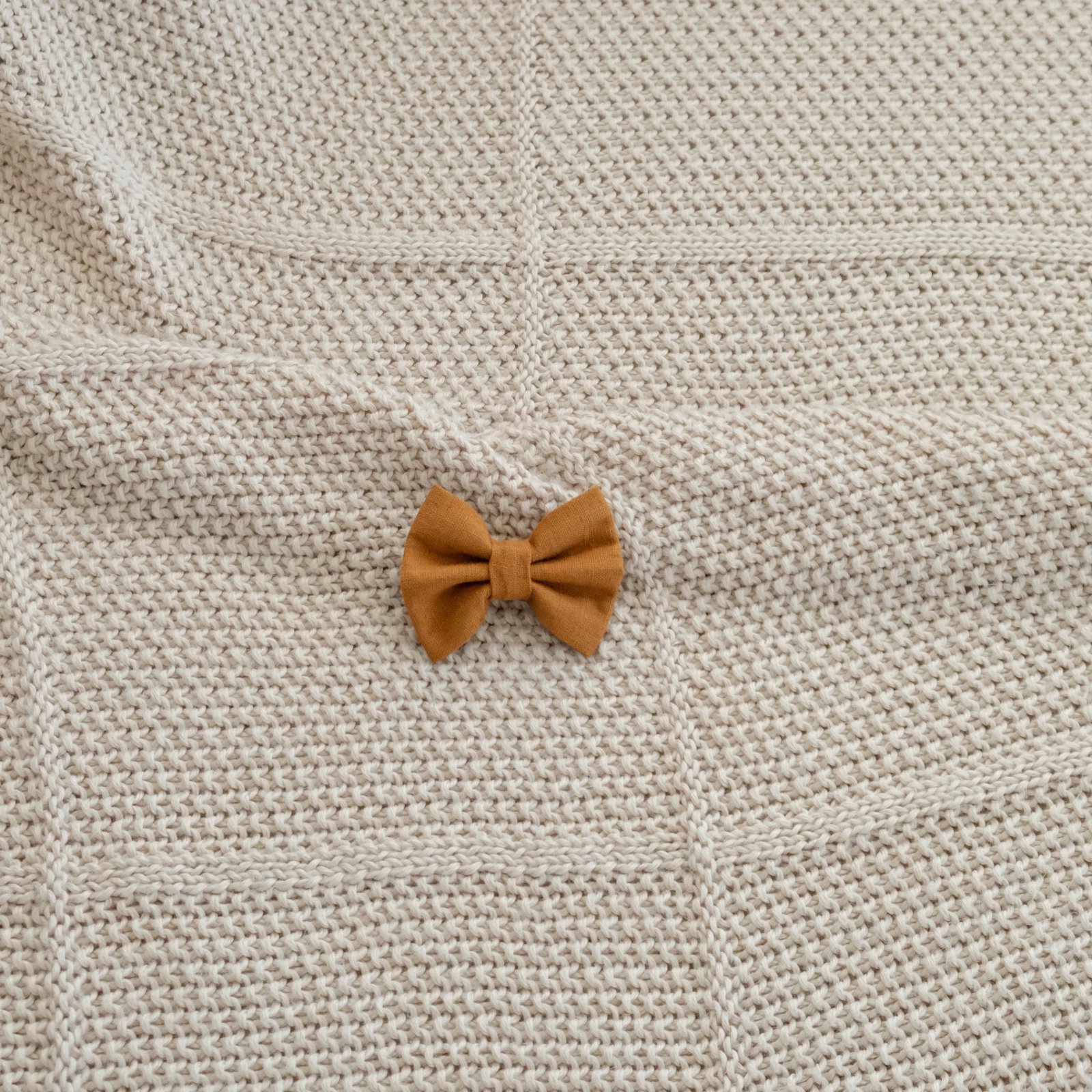 Bow Tie Mustard Linen - Image 4