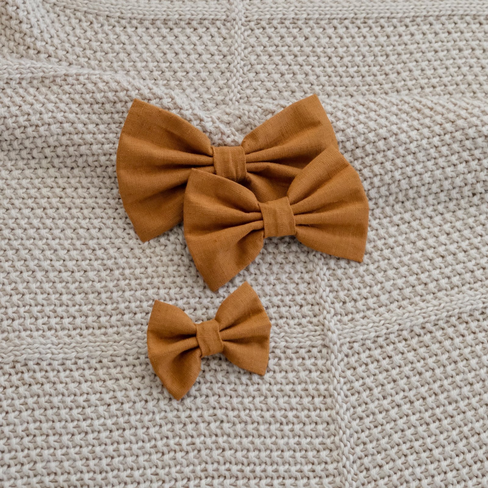 Bow Tie Mustard Linen - Image 7