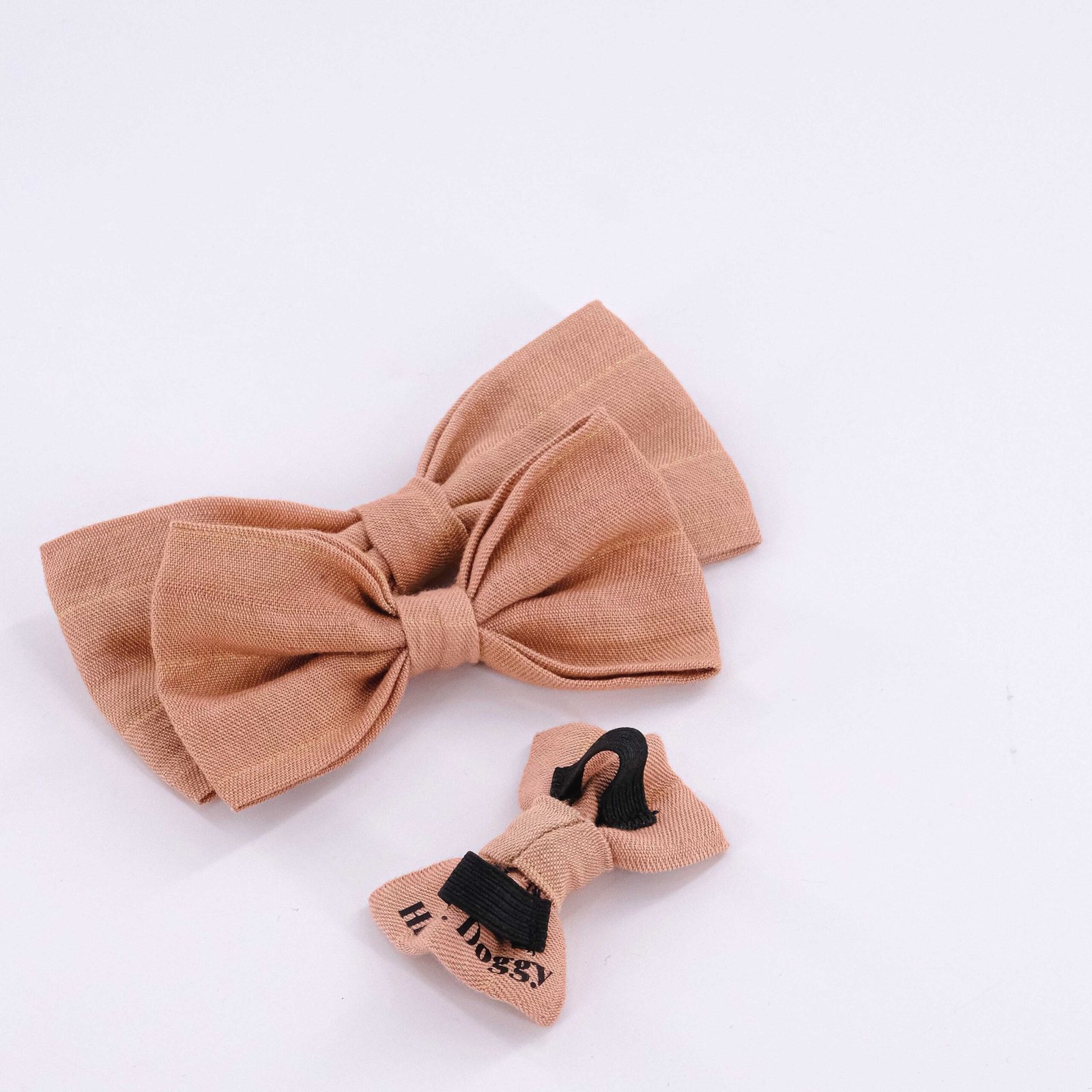 Bow Tie Linen Camel - Image 5
