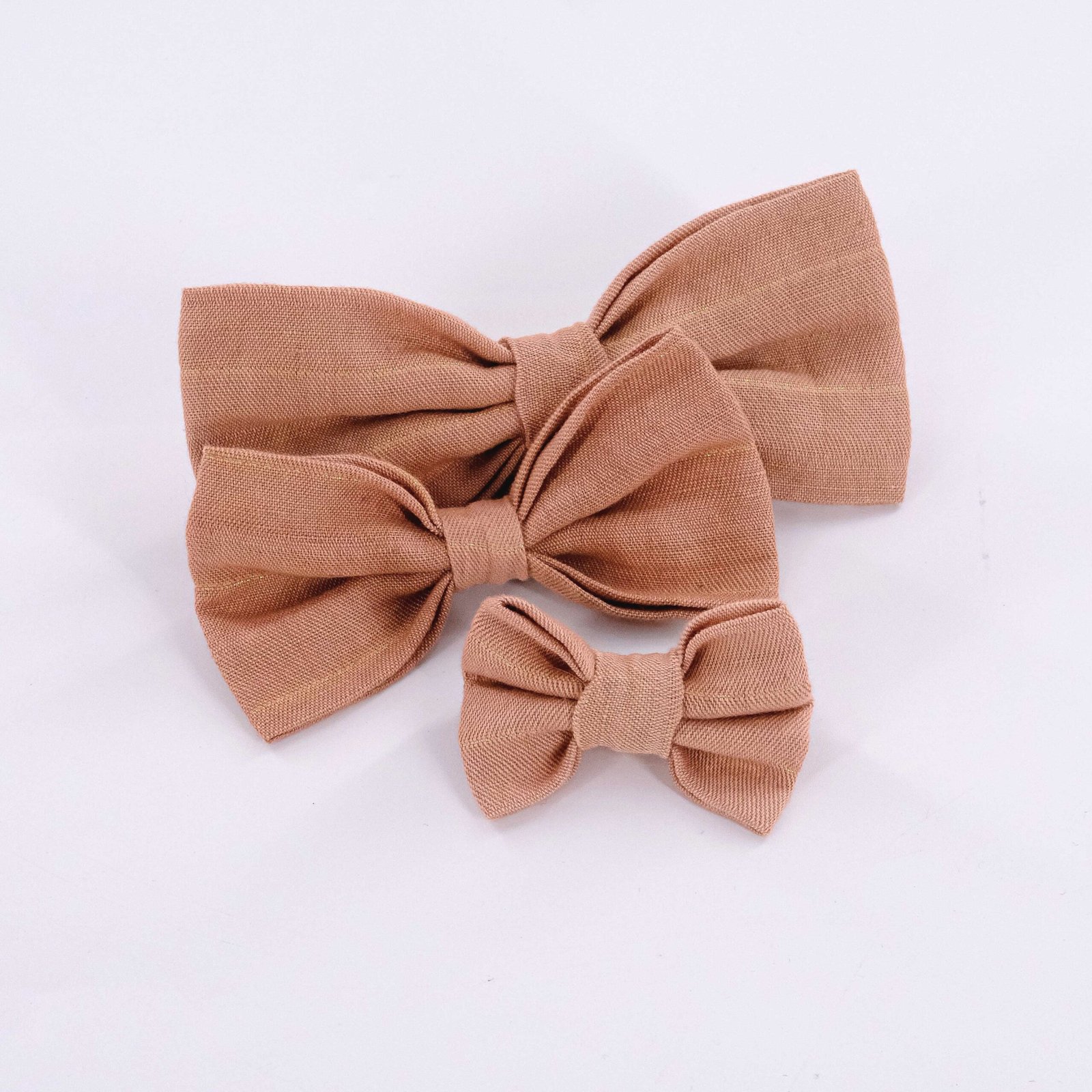 Bow Tie Linen Camel