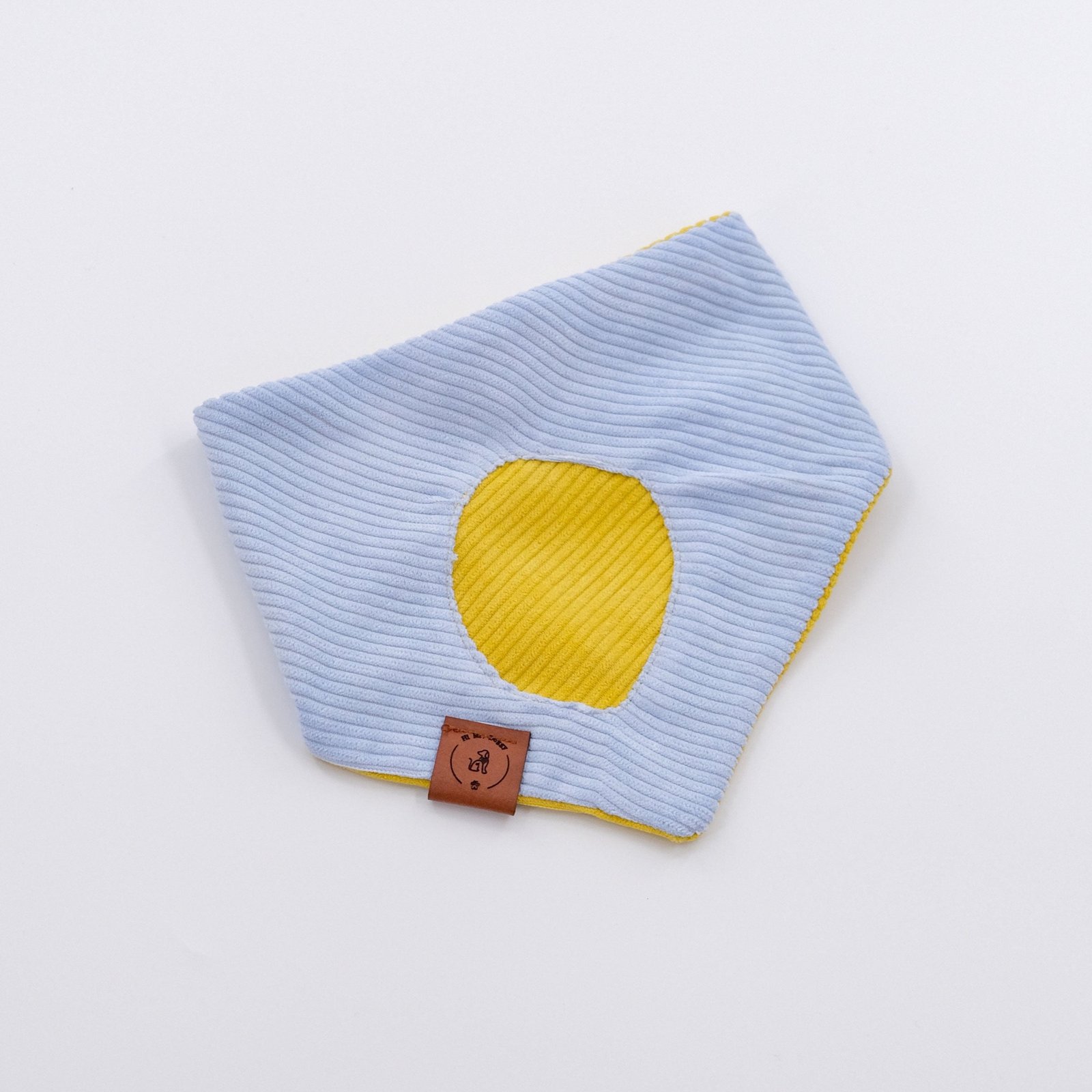 Bandana Soft Corduroy – Blue & Yellow - Image 5