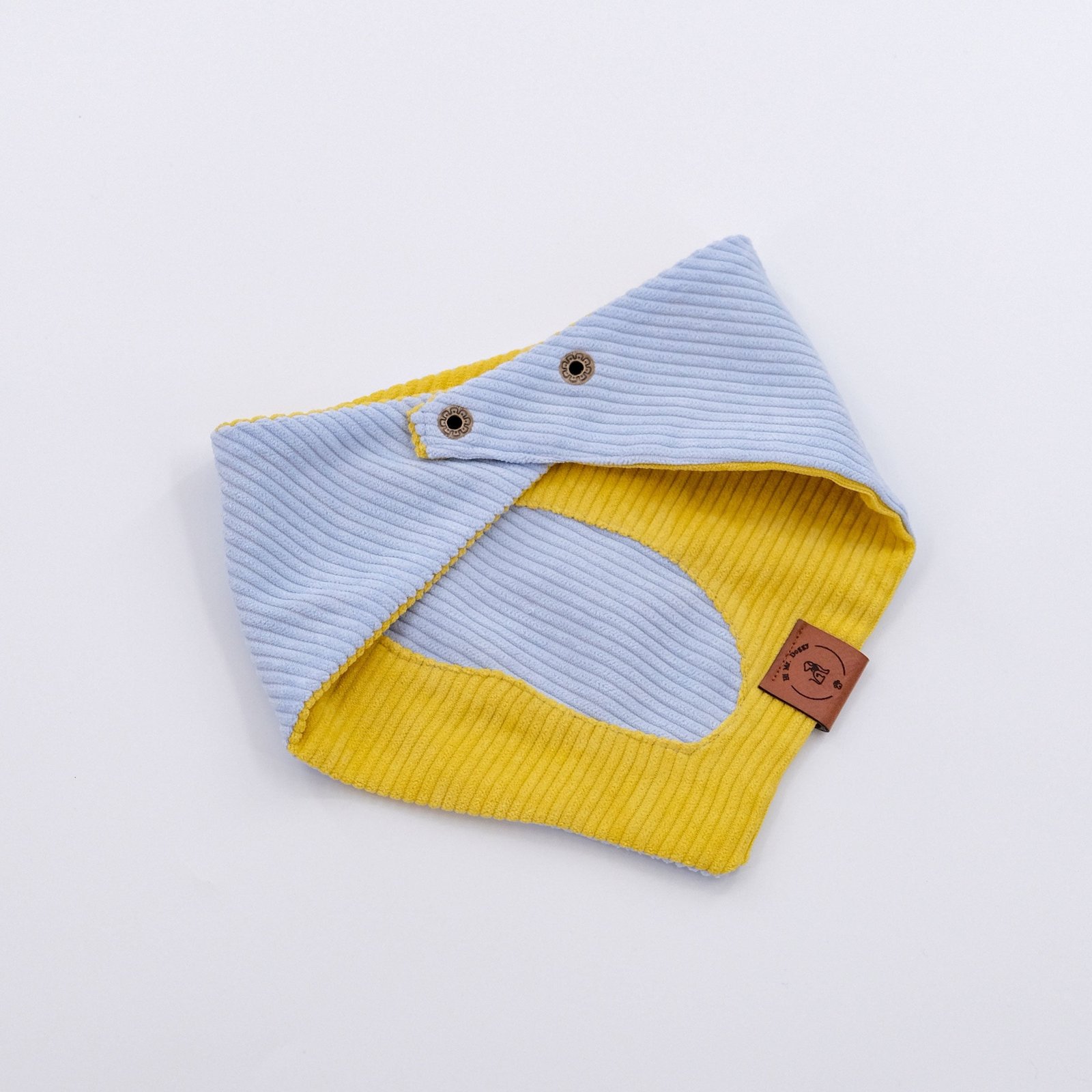 Bandana Soft Corduroy – Blue & Yellow - Image 6
