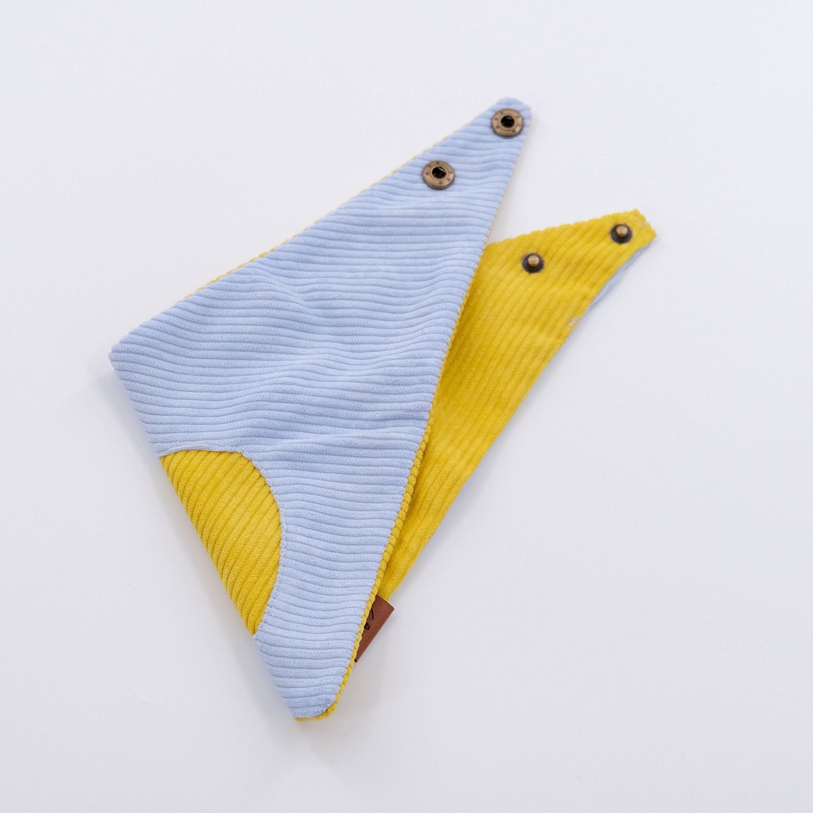 Bandana Soft Corduroy – Blue & Yellow - Image 7