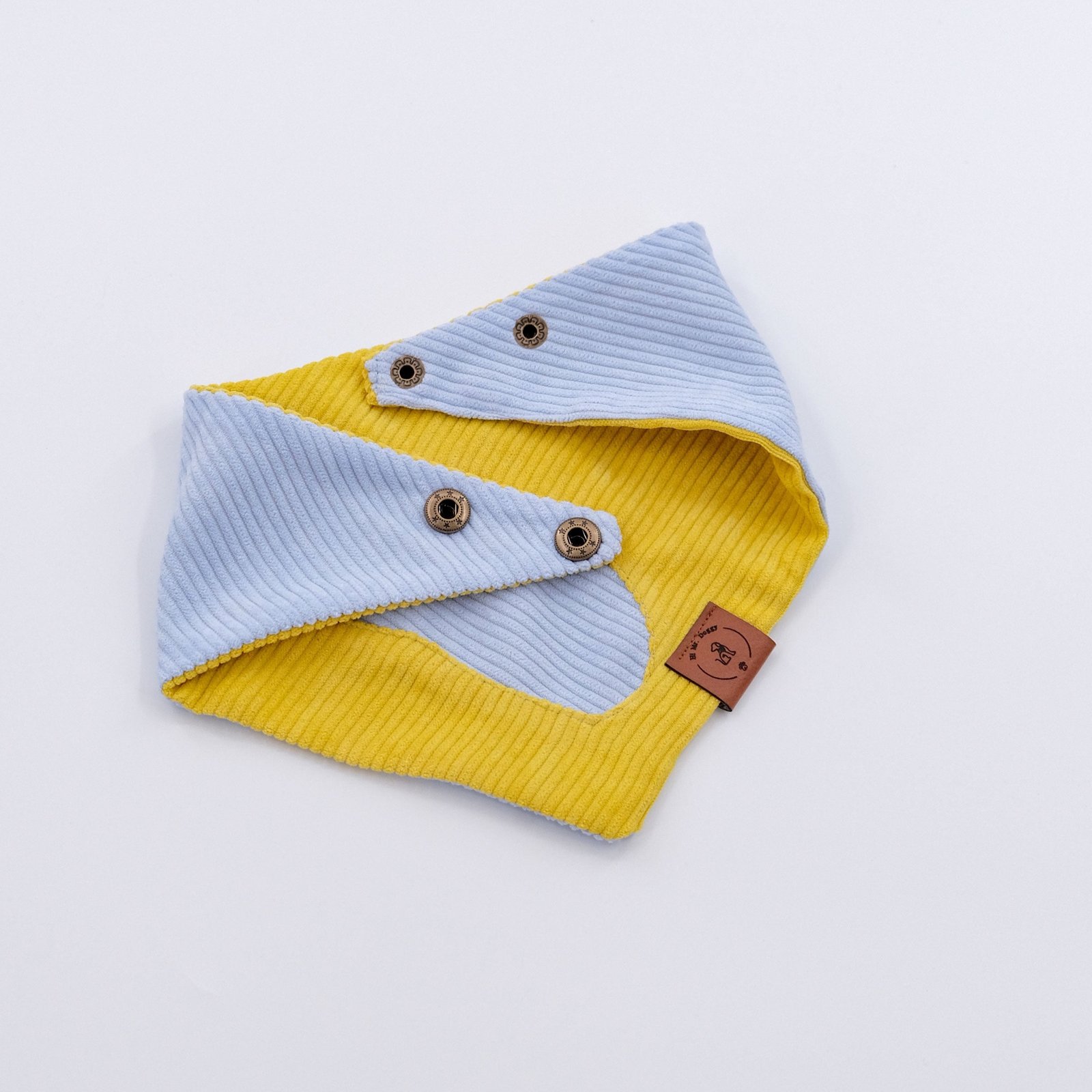 Bandana Soft Corduroy – Blue & Yellow - Image 8