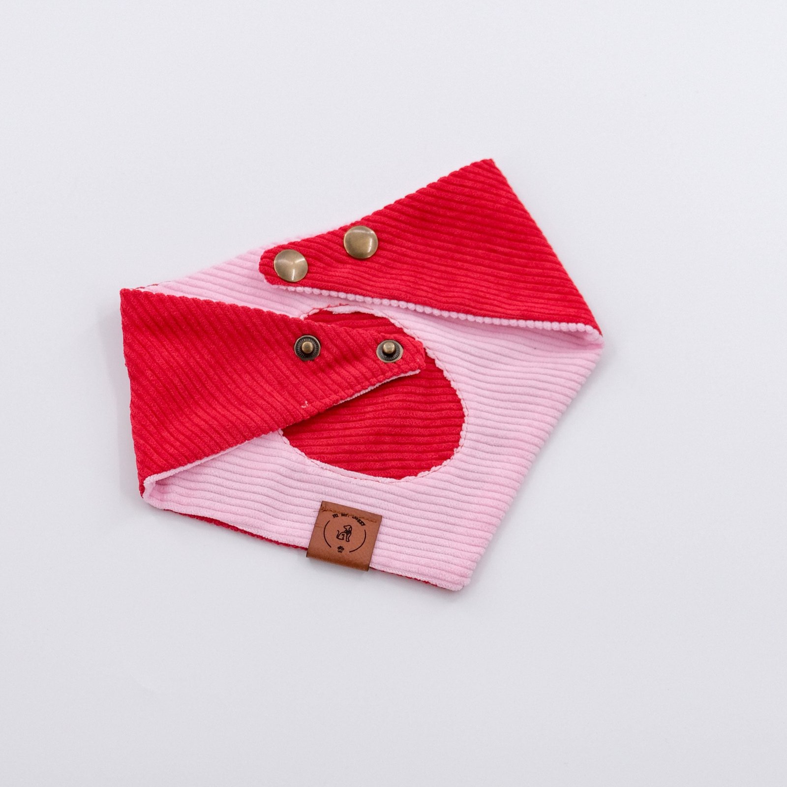 Bandana Soft Corduroy – Pink & Red - Image 4