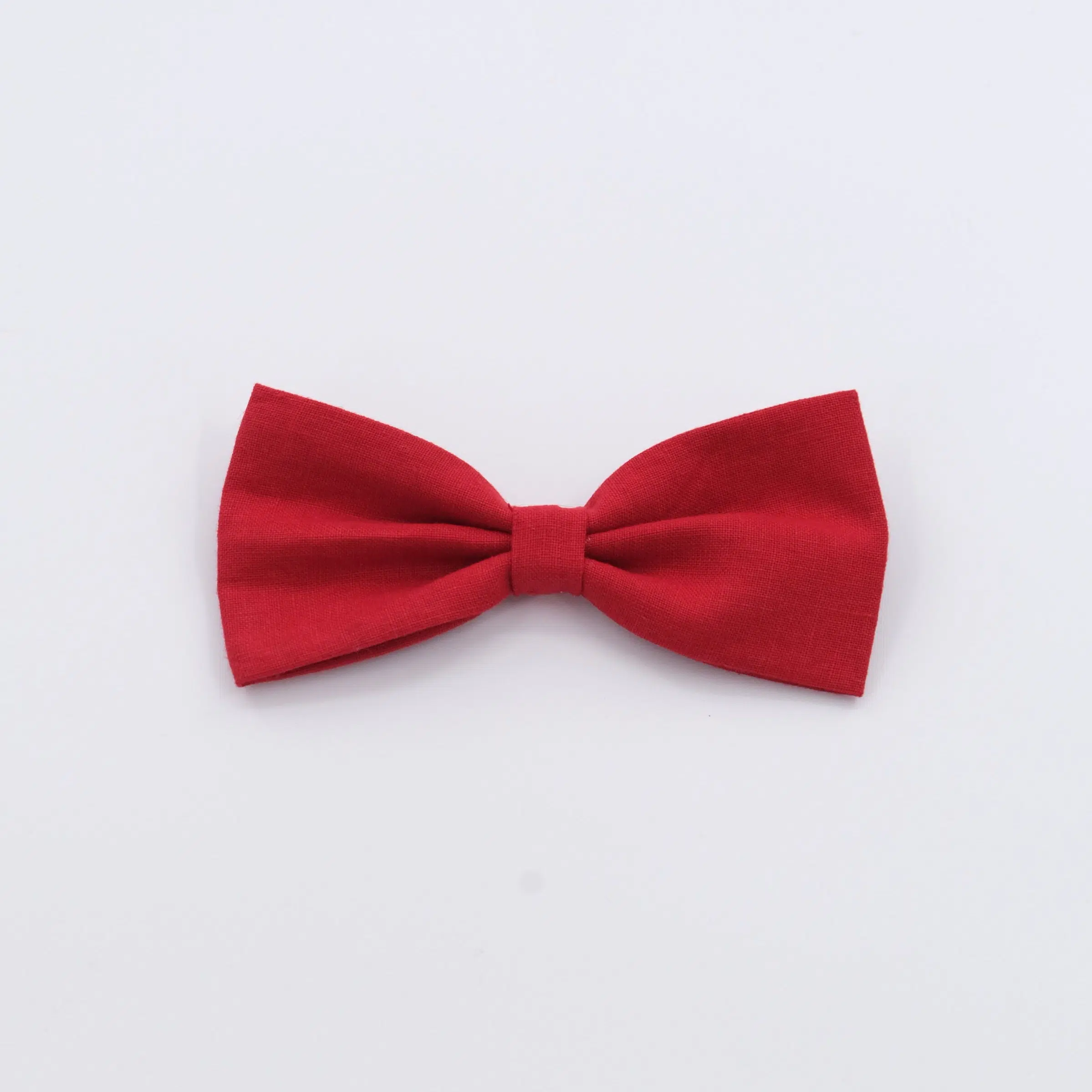 Red Linen Dog Bow Tie - photo 3
