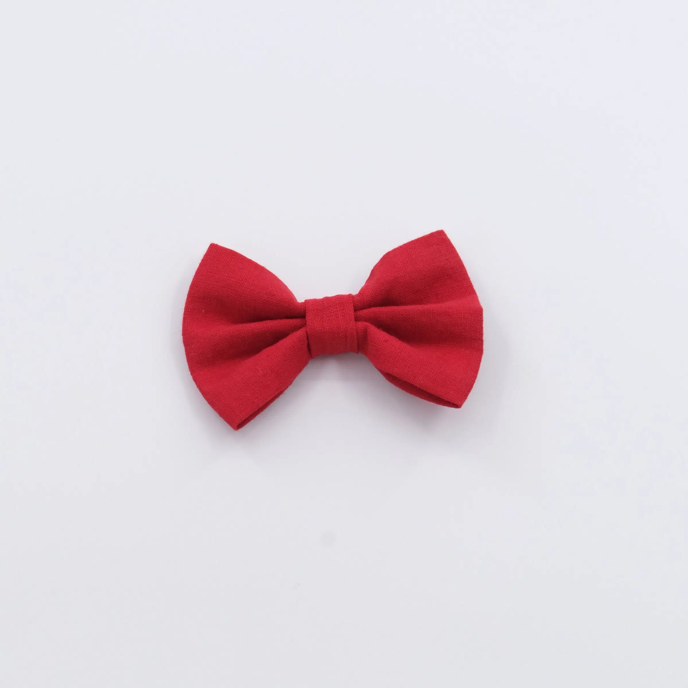 Red Linen Dog Bow Tie - photo 4