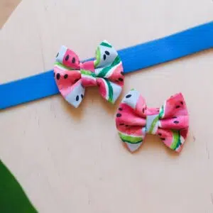 Watermelon Dog Bow Tie