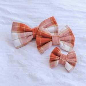 bow-tie-orange-plaid