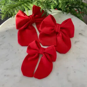 Red Christmas Dog Bow