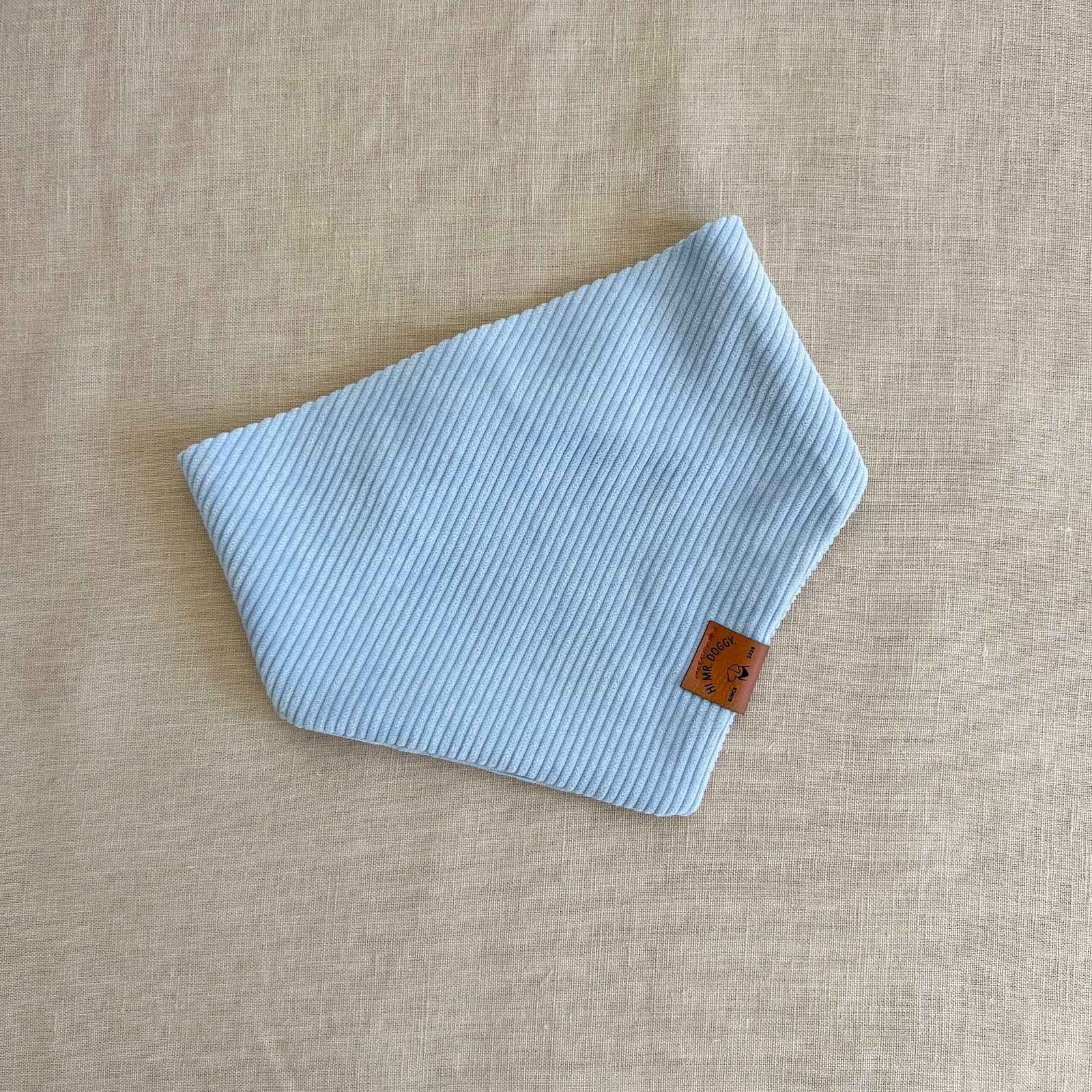 Dog Bandana | Blue Hydrangea Corduroy - Image 3