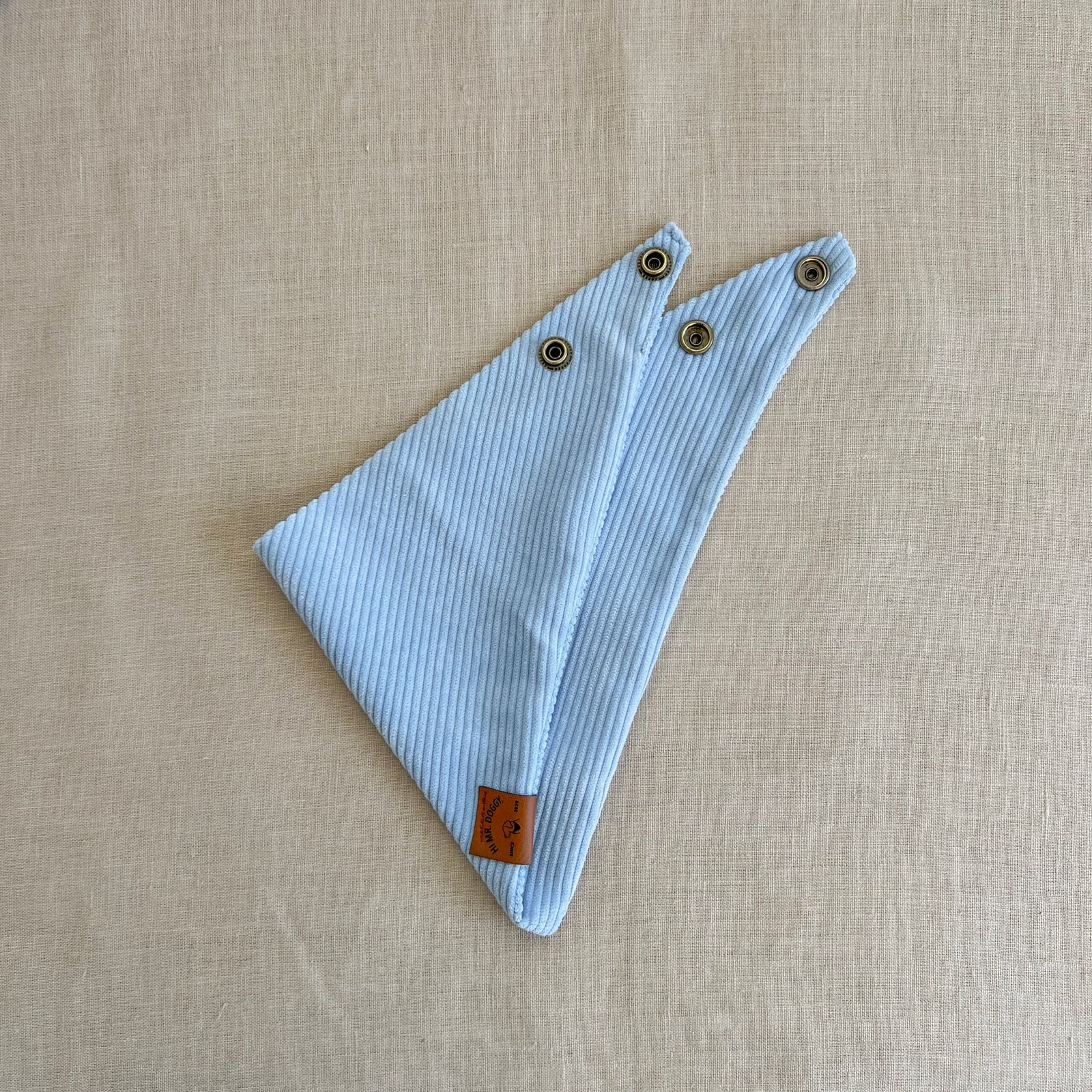 Dog Bandana | Blue Hydrangea Corduroy - Image 5
