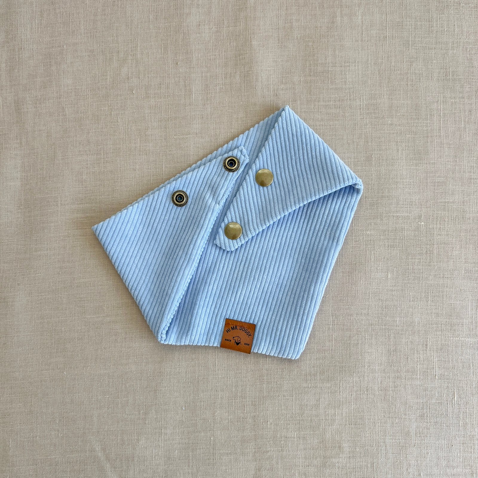 Dog Bandana | Blue Hydrangea Corduroy - Image 6