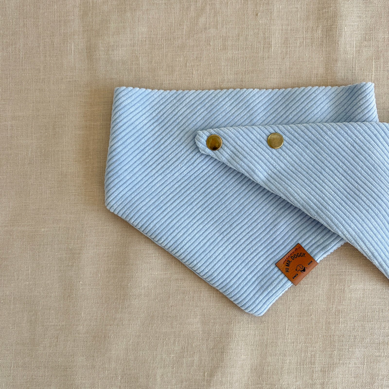 Dog Bandana | Blue Hydrangea Corduroy - Image 7