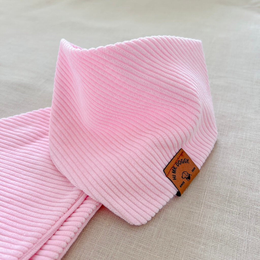Dog Bandana Mountain Pink Corduroy