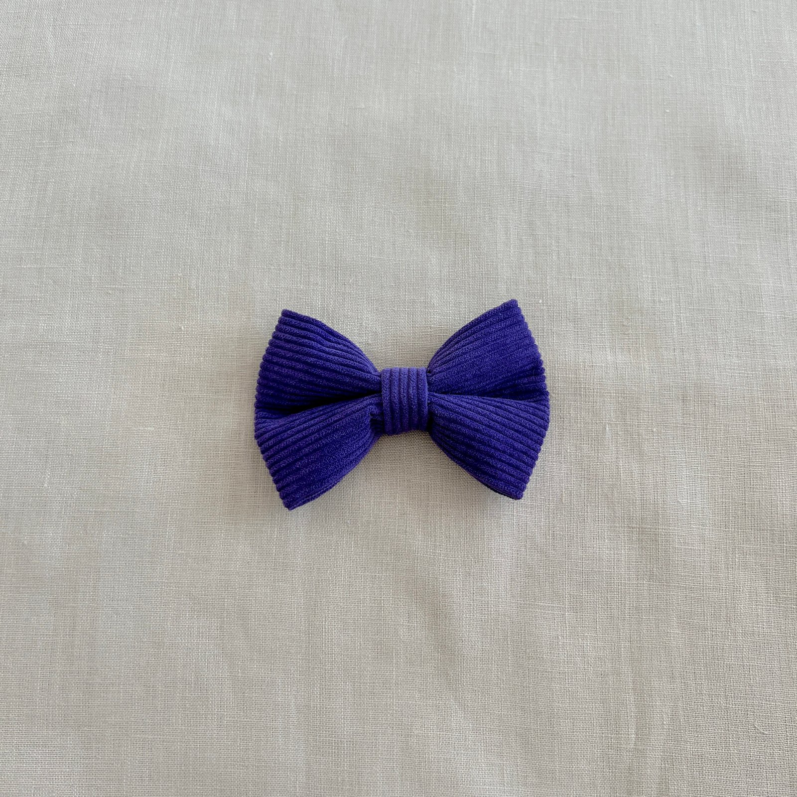 Bow Tie Corduroy Purple Texas Thistle - Image 3