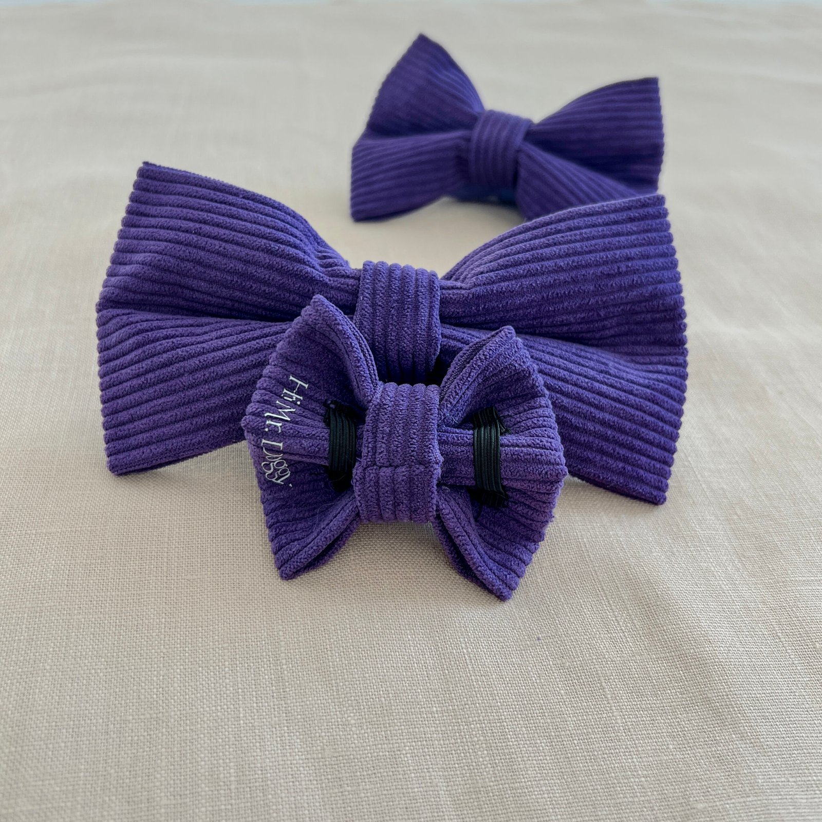 Bow Tie Corduroy Purple Texas Thistle - Image 6