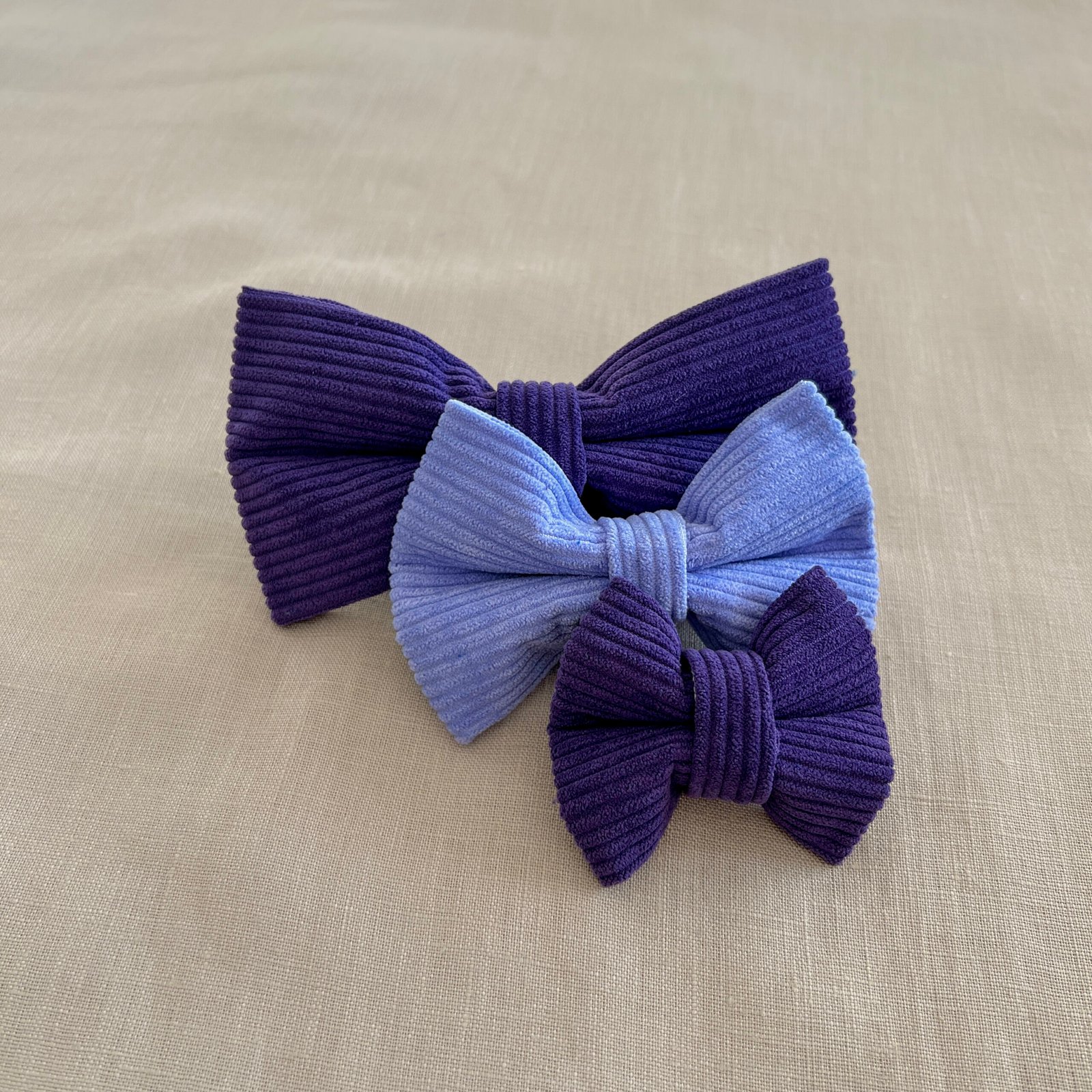 Bow Tie Corduroy Purple Texas Thistle - Image 5