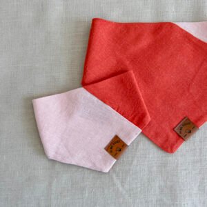 reversible-orange-pink-dog-bandana