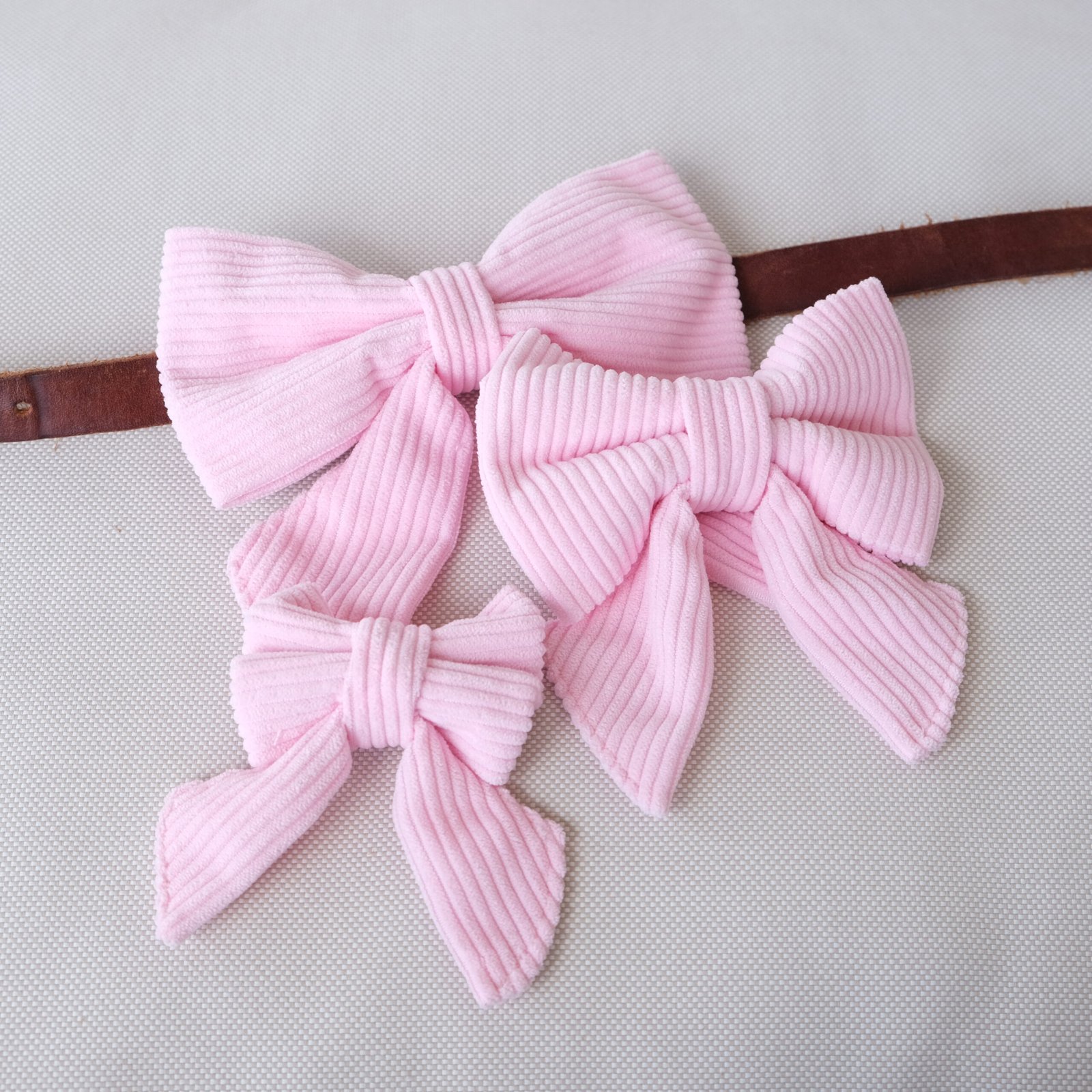 Pink Corduroy Sailor Bow – Dog & Cat Collar
