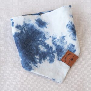 Blue Tie-Dye Dog Bandana
