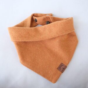 Orange Herringbone Dog Bandana