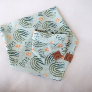 Mint "Lucky" Rainbow Bandana