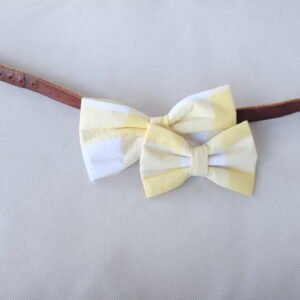 Dog Bow Tie - Yellow Buffalo Check