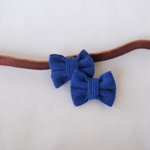 Dog Bow Tie - Blue Corduroy